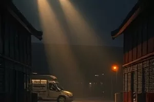 《画框里的春天》画室内调色板与窗光的画面